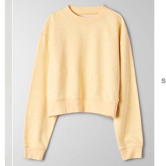 Aritzia Sweaters - Aritzia yellow basic sweatshirt ☀️